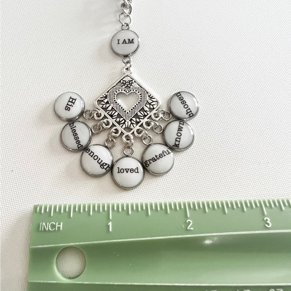 Handmade affirmation necklace. - Picture 3 of 4